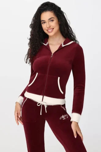 Bawełniana bluza z kapturem Cotton Velour Sweetheart Bawełniana bluza z kapturem Cotton Velour Sweetheart