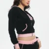 Bawełniana bluza z kapturem Cotton Velour Sweetheart Bawełniana bluza z kapturem Cotton Velour Sweetheart