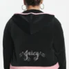 Bawełniana bluza z kapturem Sweetheart Cotton Velour w dużych rozmiarach Bawełniana bluza z kapturem Sweetheart Cotton Velour w dużych rozmiarach