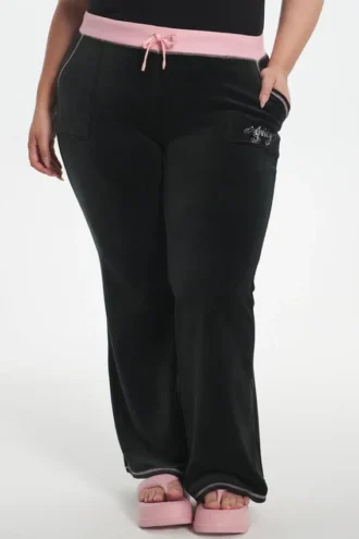 Bawełniane spodnie dresowe Cotton Velour Sweetheart w dużych rozmiarach Bawełniane spodnie dresowe Cotton Velour Sweetheart w dużych rozmiarach