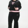 Bawełniane spodnie dresowe Cotton Velour Sweetheart w dużych rozmiarach Bawełniane spodnie dresowe Cotton Velour Sweetheart w dużych rozmiarach