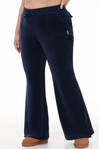 Bawełniane spodnie dresowe Hollywood Scottie z kieszeniami zapinanymi na zatrzaski w rozmiarze plus size Bawełniane spodnie dresowe Hollywood Scottie z kieszeniami zapinanymi na zatrzaski w rozmiarze plus size