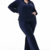 Bawełniane spodnie dresowe Hollywood Scottie z kieszeniami zapinanymi na zatrzaski w rozmiarze plus size Bawełniane spodnie dresowe Hollywood Scottie z kieszeniami zapinanymi na zatrzaski w rozmiarze plus size