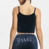 Big Bling welurowa koszulka na ramiączkach Big Bling welurowa koszulka na ramiączkach