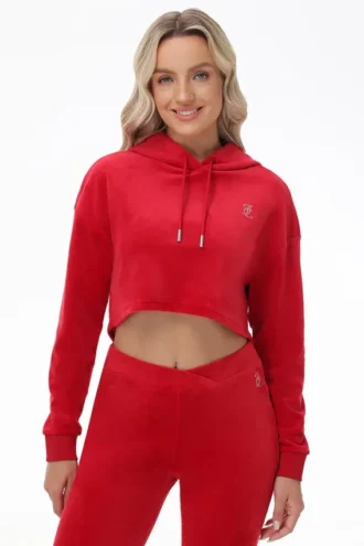 Bluza Big Bling z kapturem z asymetrycznym dołem i dużymi kryształkami Bluza Big Bling z kapturem z asymetrycznym dołem i dużymi kryształkami