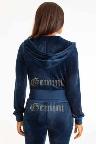 Bluza z kapturem Gemini z Big Bling, którą można spersonalizować Bluza z kapturem Gemini z Big Bling, którą można spersonalizować