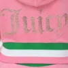 Bluza z kapturem i zamkiem błyskawicznym Heritage Stripe Bling Velour Bluza z kapturem i zamkiem błyskawicznym Heritage Stripe Bling Velour