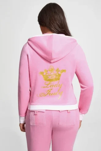 Bluza z kapturem Lady Juicy Hollywood Heritage w dużych rozmiarach Bluza z kapturem Lady Juicy Hollywood Heritage w dużych rozmiarach
