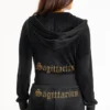Bluza z kapturem Sagittarius z weluru z możliwością personalizacji Big Bling Bluza z kapturem Sagittarius z weluru z możliwością personalizacji Big Bling
