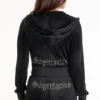 Bluza z kapturem Sagittarius z weluru z możliwością personalizacji Big Bling Bluza z kapturem Sagittarius z weluru z możliwością personalizacji Big Bling