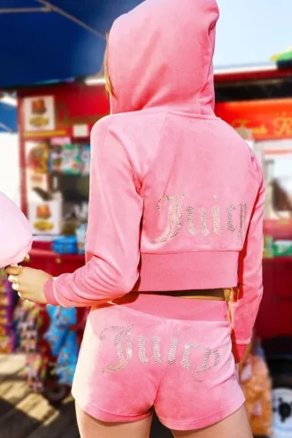 Bluza z kapturem Scottie Big Bling z weluru Bluza z kapturem Scottie Big Bling z weluru