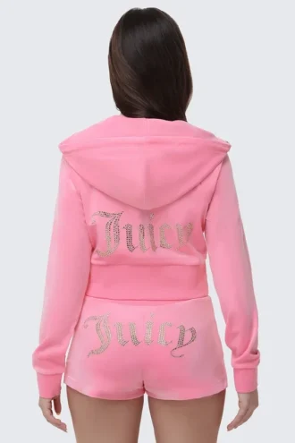 Bluza z kapturem Scottie Big Bling z weluru Bluza z kapturem Scottie Big Bling z weluru