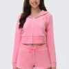 Bluza z kapturem Scottie Big Bling z weluru Bluza z kapturem Scottie Big Bling z weluru