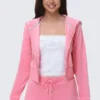 Bluza z kapturem Scottie Big Bling z weluru Bluza z kapturem Scottie Big Bling z weluru
