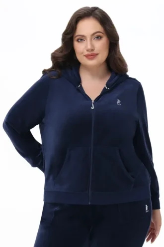 Bluza z kapturem Scottie z Cotton Velour w rozmiarze plus size Bluza z kapturem Scottie z Cotton Velour w rozmiarze plus size