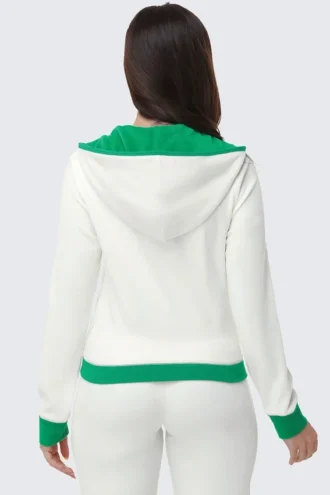 Bluza z kapturem z kontrastowym wykończeniem i logo Bluza z kapturem z kontrastowym wykończeniem i logo