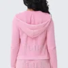 Bluza z kapturem z pranej frotte z dużym błyskotliwym logo Big Bling Bluza z kapturem z pranej frotte z dużym błyskotliwym logo Big Bling