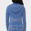 Bluza z kapturem z pranej frotte z dużym błyskotliwym logo Big Bling Bluza z kapturem z pranej frotte z dużym błyskotliwym logo Big Bling