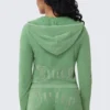 Bluza z kapturem z pranej frotte z dużym błyskotliwym logo Big Bling Bluza z kapturem z pranej frotte z dużym błyskotliwym logo Big Bling