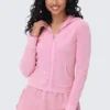 Bluza z kapturem z pranej frotte z dużym błyskotliwym logo Big Bling Bluza z kapturem z pranej frotte z dużym błyskotliwym logo Big Bling