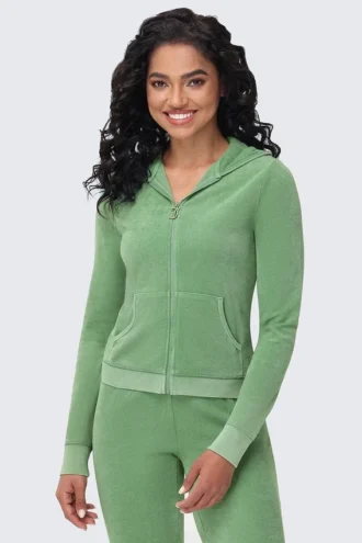 Bluza z kapturem z pranej frotte z dużym błyskotliwym logo Big Bling Bluza z kapturem z pranej frotte z dużym błyskotliwym logo Big Bling