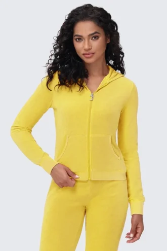Bluza z kapturem z pranej frotte z dużym błyskotliwym logo Big Bling Bluza z kapturem z pranej frotte z dużym błyskotliwym logo Big Bling