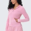 Bluza z kapturem z pranej frotte z dużym błyskotliwym logo Big Bling Bluza z kapturem z pranej frotte z dużym błyskotliwym logo Big Bling