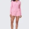 Bluza z kapturem z pranej frotte z dużym błyskotliwym logo Big Bling Bluza z kapturem z pranej frotte z dużym błyskotliwym logo Big Bling