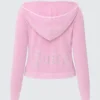 Bluza z kapturem z pranej frotte z dużym błyskotliwym logo Big Bling Bluza z kapturem z pranej frotte z dużym błyskotliwym logo Big Bling