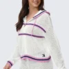 Bluza z kapturem z siateczki zapinana na zamek Bluza z kapturem z siateczki zapinana na zamek