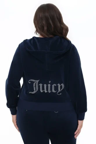 Bluza z kapturem z weluru Og Big Bling w rozmiarze plus size Bluza z kapturem z weluru Og Big Bling w rozmiarze plus size