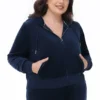 Bluza z kapturem z weluru Og Big Bling w rozmiarze plus size Bluza z kapturem z weluru Og Big Bling w rozmiarze plus size