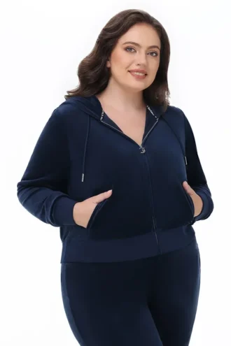 Bluza z kapturem z weluru Og Big Bling w rozmiarze plus size Bluza z kapturem z weluru Og Big Bling w rozmiarze plus size