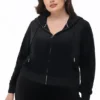 Bluza z kapturem z weluru Og Big Bling w rozmiarze plus size Bluza z kapturem z weluru Og Big Bling w rozmiarze plus size