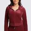 Bluza z kapturem z weluru Og Big Bling w rozmiarze plus size