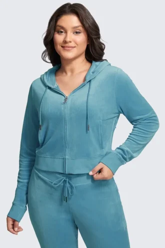 Bluza z kapturem z weluru Og Big Bling w rozmiarze plus size Bluza z kapturem z weluru Og Big Bling w rozmiarze plus size
