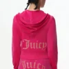 Bluza z kapturem z weluru w stylu Technicolor z Big Bling