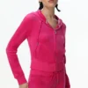 Bluza z kapturem z weluru w stylu Technicolor z Big Bling