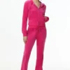 Bluza z kapturem z weluru w stylu Technicolor z Big Bling