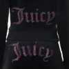 Bluza z kapturem z weluru w stylu Technicolor z Big Bling