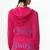 Bluza z kapturem z weluru w stylu Technicolor z Big Bling