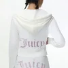 Bluza z kapturem z weluru w stylu Technicolor z Big Bling