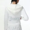 Bluza z kapturem z weluru w stylu Technicolor z Big Bling