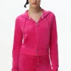 Bluza z kapturem z weluru w stylu Technicolor z Big Bling