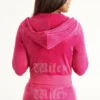 Bluza z kapturem z weluru z dużymi kryształkami Big Bling do personalizacji dla żony