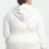 Bluza z kapturem z weluru z dużymi kryształkami Big Bling do personalizacji dla żony