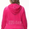 Bluza z kapturem z weluru z dużymi kryształkami Big Bling do personalizacji dla żony