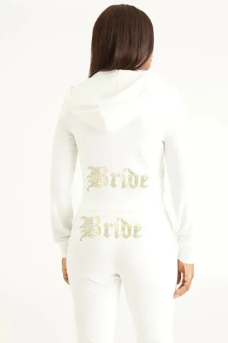 Bluza z kapturem z weluru z dużymi kryształkami Big Bling, którą można spersonalizować Bluza z kapturem z weluru z dużymi kryształkami Big Bling, którą można spersonalizować