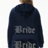 Bluza z kapturem z weluru z dużymi kryształkami Big Bling, którą można spersonalizować