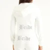 Bluza z kapturem z weluru z dużymi kryształkami Big Bling, którą można spersonalizować